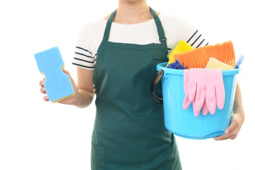 Cleaning reception and washroom areas in an Earlscourt office