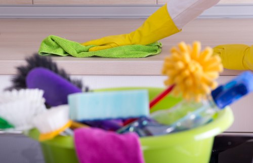Airbnb cleaning team preparing a guest-ready rental in Earlscourt